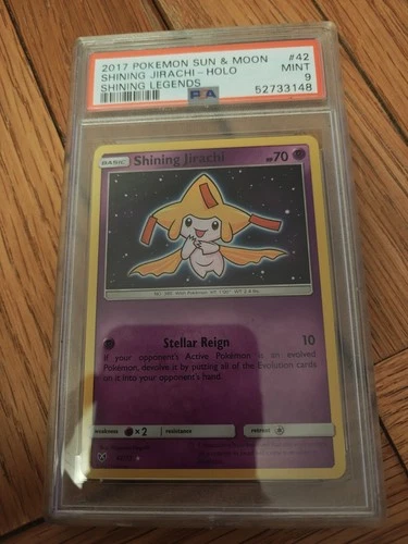 Pokemon - Shining Legends - Shining Jirachi 42/73 PSA9