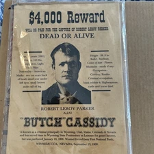 Wild West Replica WANTED, REWARD Posters (Butch Cassidy, Sundance, Pancho V)