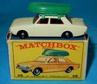 MATCHBOX LESNEY MOKO 1-75 FORD CORSAIR & BOAT No 45b NEAR MINT IN MINT BOX