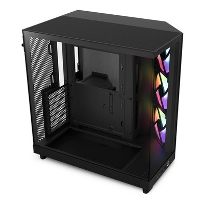 NZXT H6 Flow RGB | CC-H61FB-R1 | Kompaktes Dual-Chamber Mid-Tower Airflow Gehäuse...