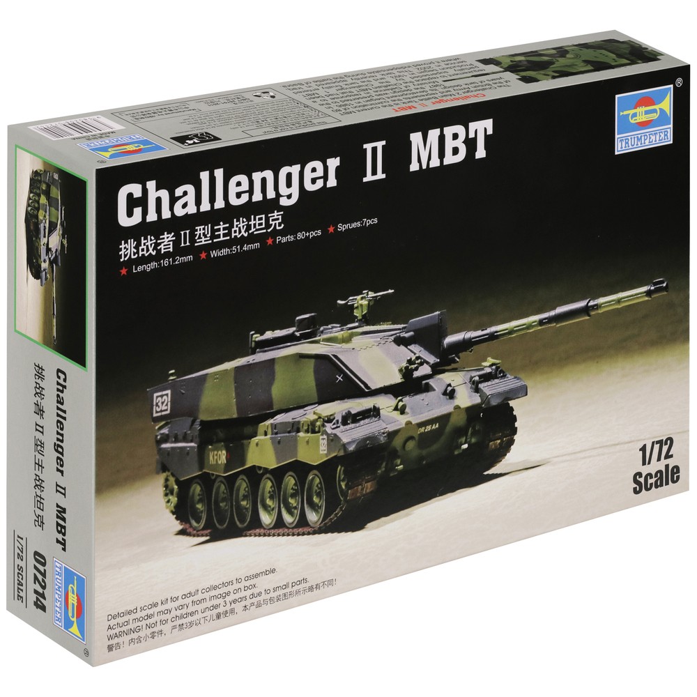 Trumpeter Challenger 2 Main Battle Tank 1:72 Scale Military Model Kit