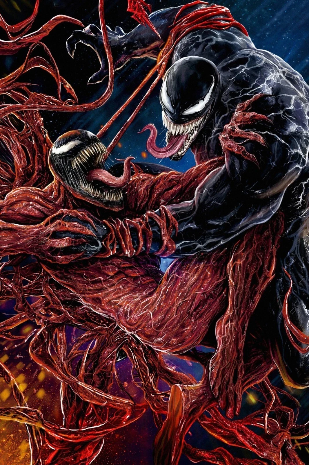Venom vs Carnage Glossy Poster Home Decor