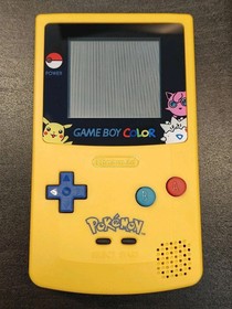 Gameboy Color Pokemon Special Pikachu Edition System + Pokemon Yellow Version