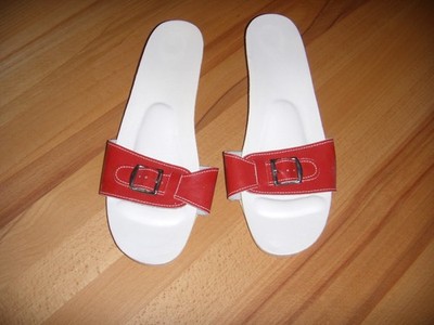 Holzpantolette Zoccoli Holzklepper Peggy von Die Da Rarität Vintage gr.38 Clogs