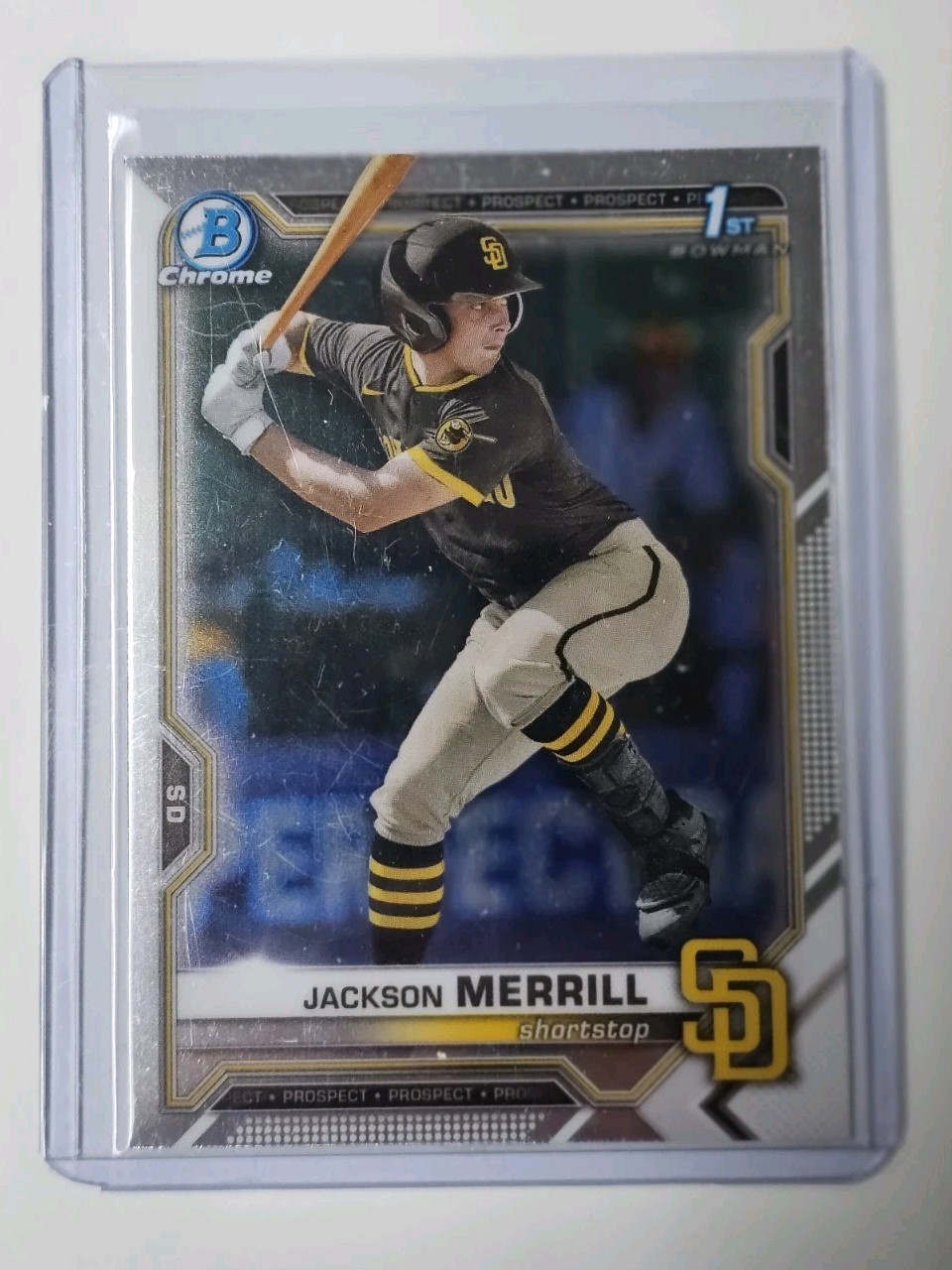 Jackson Merrill 2021 Bowman Chrome #BDC-119 1st Bowman Chrome Padres