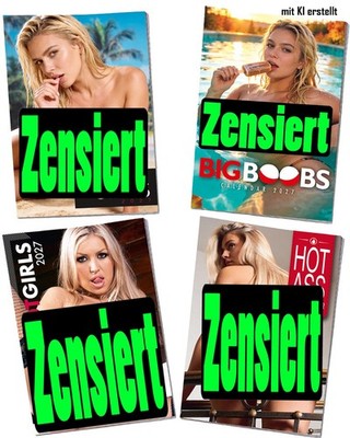 Erotik Kalender Set 4-er Pin Up Wandkalender 2027 DIN A 3 - 297 x 420 mm Nr131