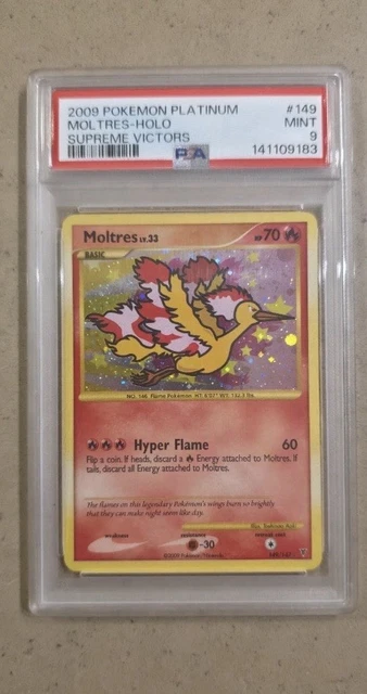 2009 Pokémon Platinum Supreme Victors #149 Moltres-Holo PSA 9