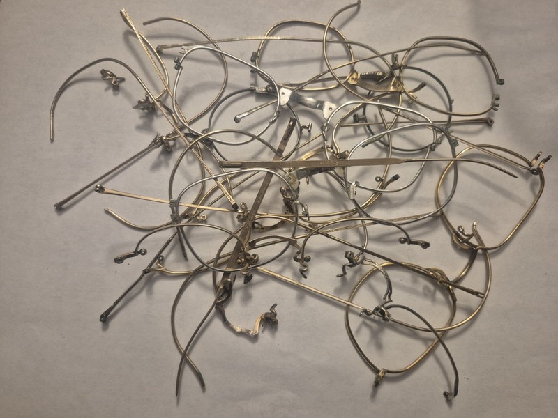 GOLD eyeglasses scrap lot  Scrap gold 14kt GF 12kt GF gold filled