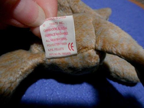 TY Beanie Baby SCAT Kitten Beanie Baby 1999 etichetta altalena errore Gasport - Foto 10 di 11
