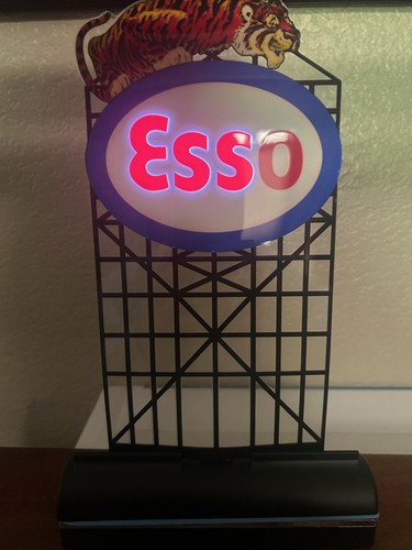 ESSO TIGER - ANIMATED NEON BILLBOARD SIGN HO Scale - PLUG-N-PLAY - DISPLAY OOP - Picture 7 of 15