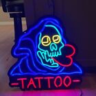 20"x19" Tattoo Skull Heart Flex Led Neon Sign Light Lamp Shop Store Window Décor