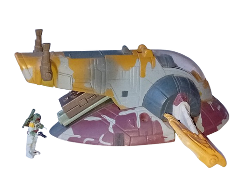 Star Wars Micro Machines Action Fleet SLAVE 1 with Figures - Vintage 1995 Galoob - Picture 4 of 7