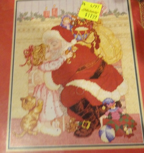 Janlynn Santa's Little Girl 1997 Christmas Counted Cross Stitch Kit 08-113 - Picture 3 of 4