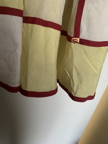 Vintage Isabela Capeto Artsy Boho Sommer verziert Kupferkleid gelb rot - Bild 8 von 17