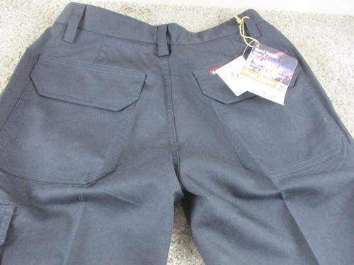 Hard Yakka Pants Trousers 72R W26 L27 Navy Blue Pockets New - Picture 20 of 22