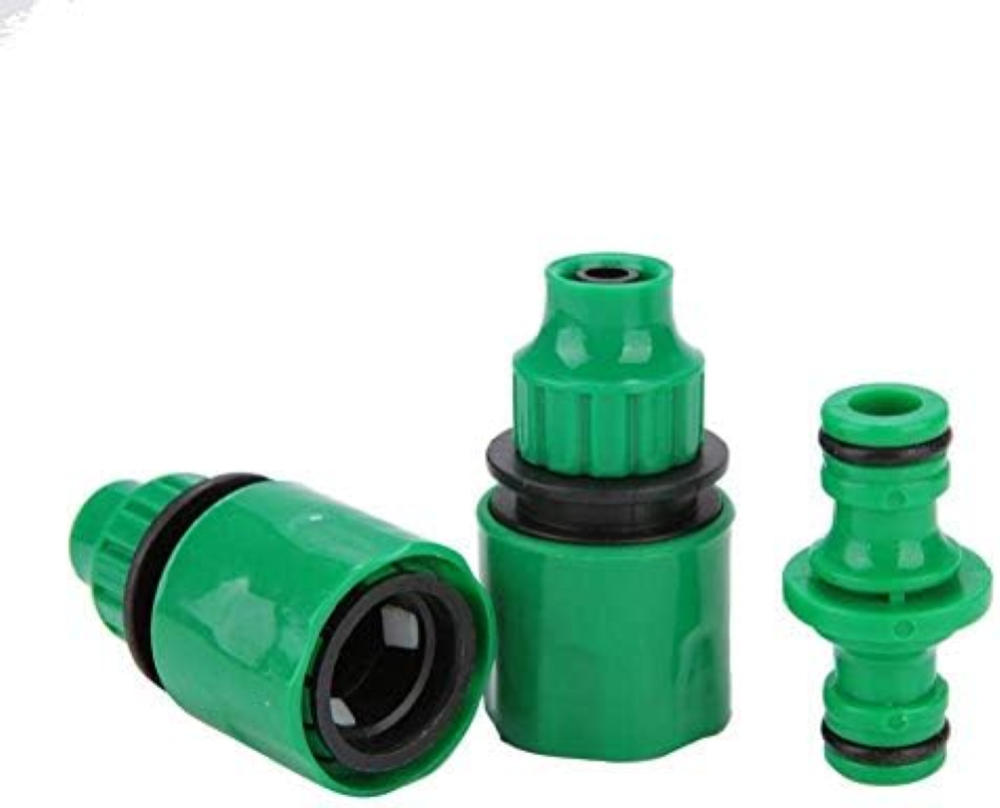3Pcs 3/8 '' Hose End Connect Connect, Quick Connector Adapter per Home Garden Ho