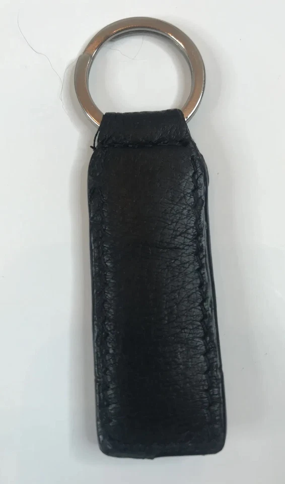 Кожаный брелок Hilfiger с монограммой «H» черный - Изображение 2 из 2