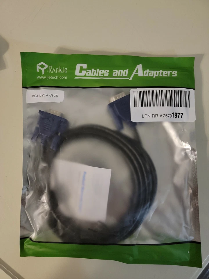 Rankie VGA to VGA Monitor Cable 6 Feet - Image 2 of 2