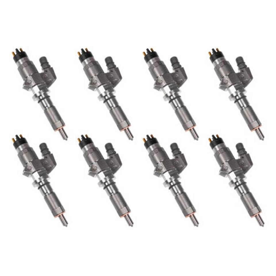 8pcs Bosch 6.6L Duramax LB7 Fuel Injectors 0445120008 2001 2002 2003 2004 GM HD - Imagem 3 de 4