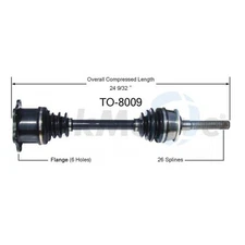 For Toyota T100 1993-1998 4WD Front Left or Right CV Axle Shaft SurTrack TO-8009