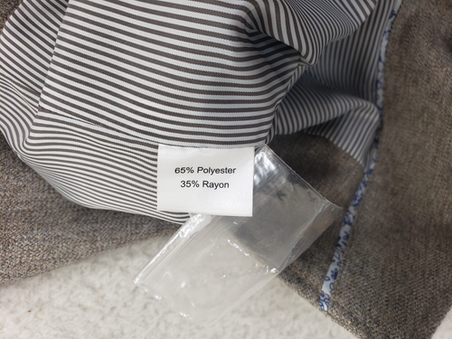 Joseph Abboud Men Jacket Large Brown Heathered Poly Blend Classic Fit Vest - Picture 16 of 17