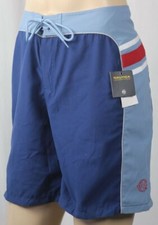 Nautica Competition Navy Blue Red White Swim Board Shorts Trunks NWT