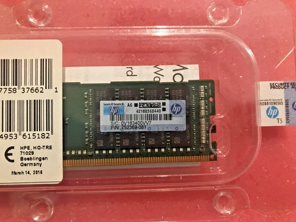 NEW F/S HP 752369-081 16GB PC4-17000 DDR4-2133MHZ MEMORY MODULE 726719-B21 - Image 4 of 4