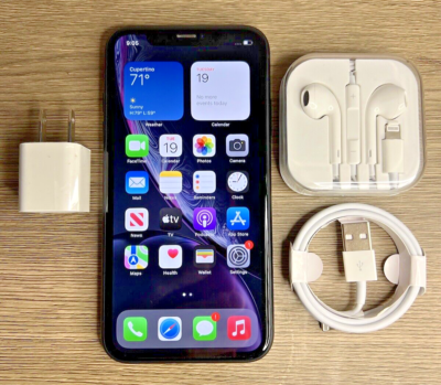Apple iPhone XR 64GB Black - Factory Unlocked - Good Apple iPhone XR 64GB Black - Factory Unlocked - Good