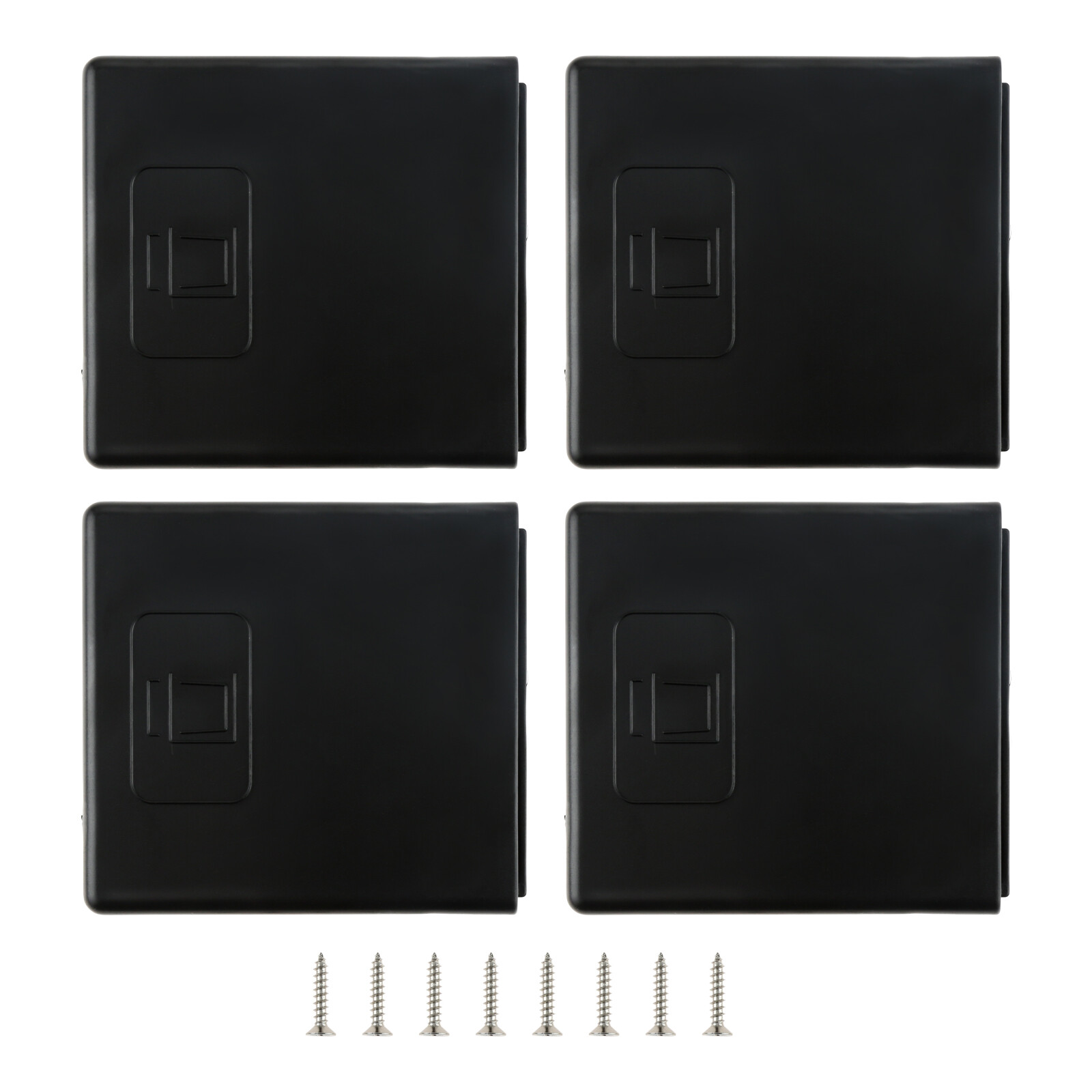 4pcs Black Universal Folding Drink Cup Holder For Car Vehicle Boat