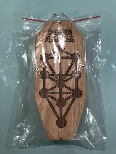 30/30 Death Karma 2015 History Of Death 1 Black Metal Cassette COFFIN Wooden Box - Picture 2 of 11