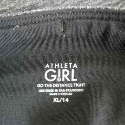 Athleta Girl Women's Heathered Gray Distance Tight Yoga Legging Size XL/14 - Picture 5 of 6