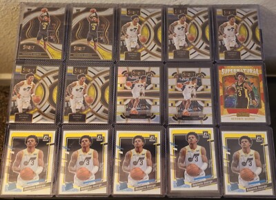 Keyonte George RC 2023-24 (15) Card Lot Select & Optic Utah Jazz Star Rookie 