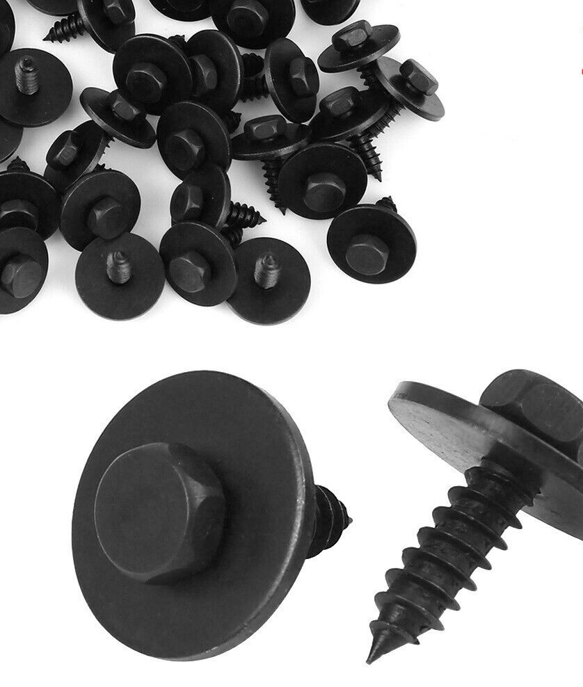 40x SELF TAPPING SCREWS For BMW FORD VW MK3 WASHER HEX HEAD 10mm - Foto 10