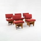1970s Frank Lloyd Wright Stuart Richardson House Set of 5 Custom Lounge Chairs