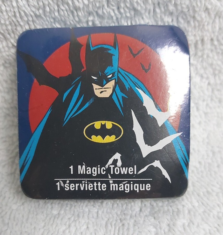 新品　ハンドメイド Batman Magic Towel 100% Cotton Washcloth Expands In Water