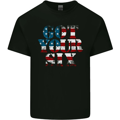 USA Ive Got Your Six American Flag Army Herren Baumwolle T-Shirt Tee Top
