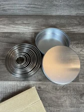 12 piec set Pastry Cooking Rings Storage Container included