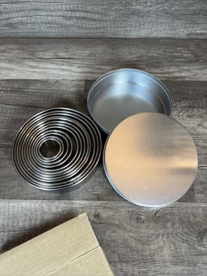 12 piec set Pastry Cooking Rings Storage Container included | eBay