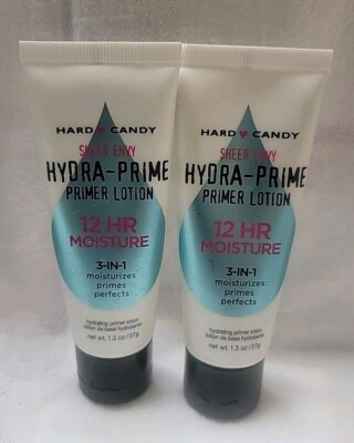 2 x Hard   Candy Sheer Envy HYDRA-PRIME Primer Lotion 3-in-1 * 12 HR Moisture