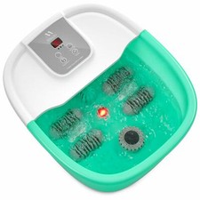 Foot Spa Misiki Foot Bath Massager with Heat Bubbles Vibration Red Infrared Ligh