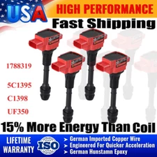 4Pcs New Ignition Coil Pack For Nissan for Altima Sentra 2002-2006 L4 2.5L UF350