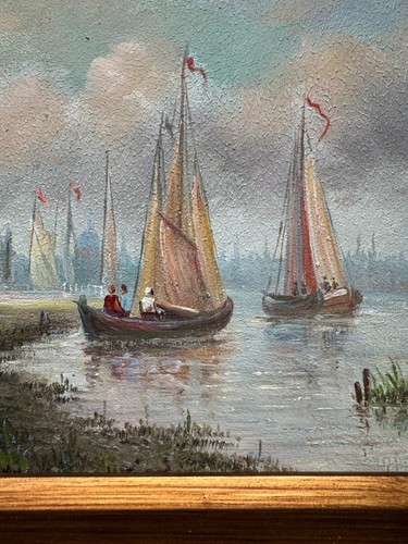 Vintage Russian Impressionist Cityscape Painting by Russian Artist Nikolai Petro - Picture 2 of 3
