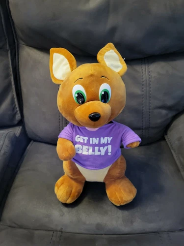 Six Flags Kangaroo 15" Plush "Get in my belly" (Grand Prairie, Texas)