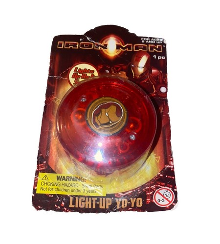 Marvel Iron Man Light Up Yo-Yo 2008 New Ages 6+