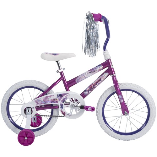 Huffy 16" Sea Star Kids' Bike, Fits Riders 3'5" - 4'0", Purple, Child, Girl's