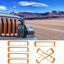 Front Grille Grill Insert Cover Trim Accessories For Jeep Wrangler Jl Jlu 2018