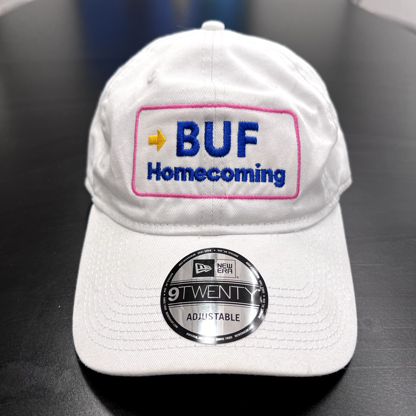 Retro Homecoming Hat Cap Buffalo Baseball BUF Emblem Dad Hat Cap White New Era