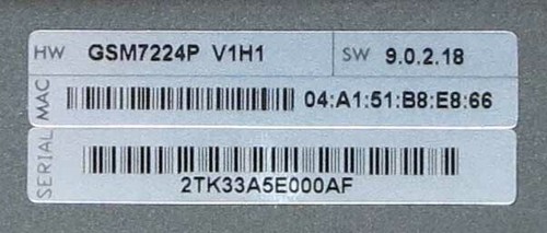 Commutateur géré Netgear ProSAFE GSM7224P 24 ports couche 2 + Gigabit PoE + oreilles - Photo 9/10