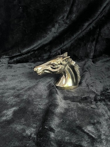 Vintage Brass Horse Head Equestrian Stud Bottle Opener 3.5" x5" - Picture 3 of 24