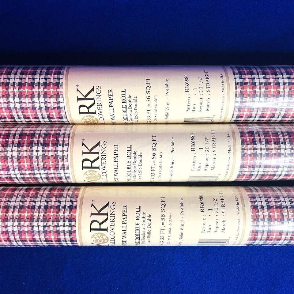 Papel tapiz para revestimientos de paredes York 3 rollos dobles 56 cuadrados. Patrón FY RK6880 Foto 2 de 4